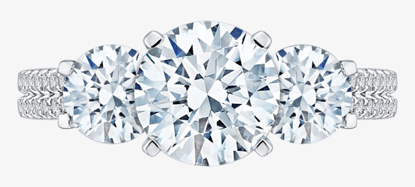 A Woman's Personal Sense Of Style Is Influenced By - Tacori Ht254625rd8 Pave Diamond Engagement Ring In, transparent png #4927229