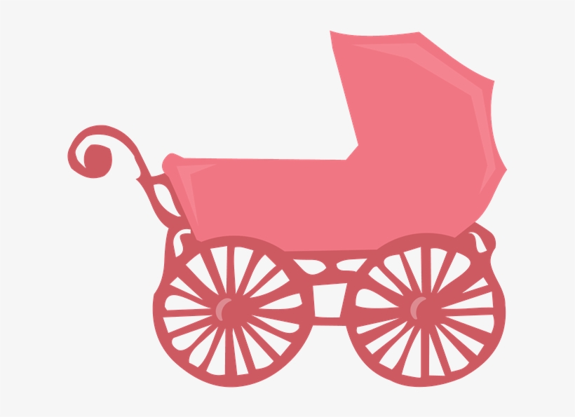 Grávida E Bebê - Baby Carriage Silhouette Png, transparent png #4928257