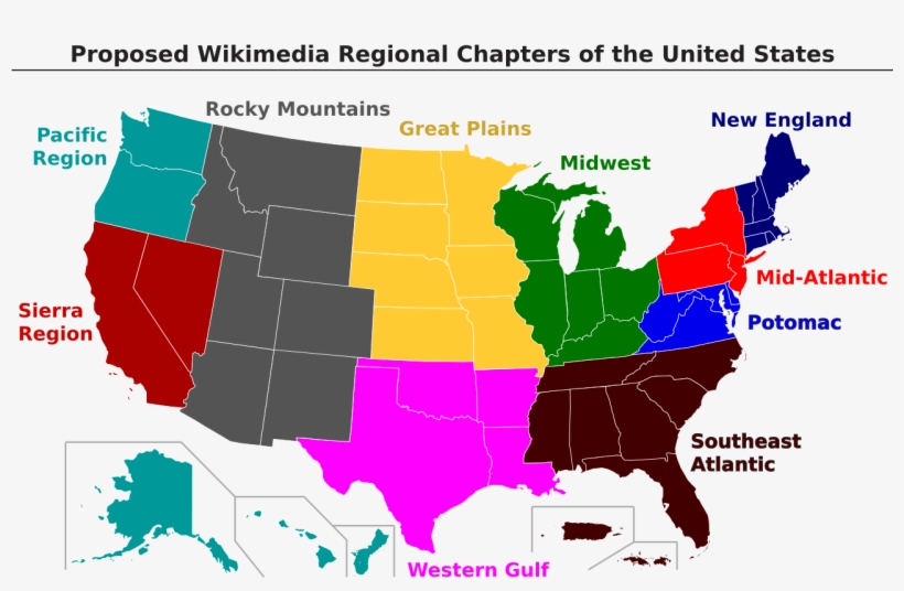Wikimedia Regional Chapters Of The Usa - Purge Election Year Map, transparent png #4929918