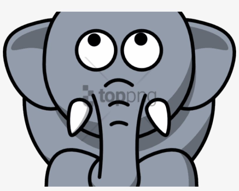 Cartoon Animals Clipart Elephant - Clip Art Elephant Face - Free  Transparent PNG Download - PNGkey