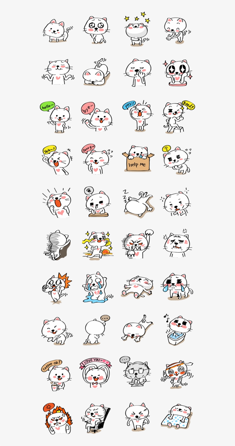 Mochi's Funny Story By Funppy - Sticker - Free Transparent PNG Download -  PNGkey