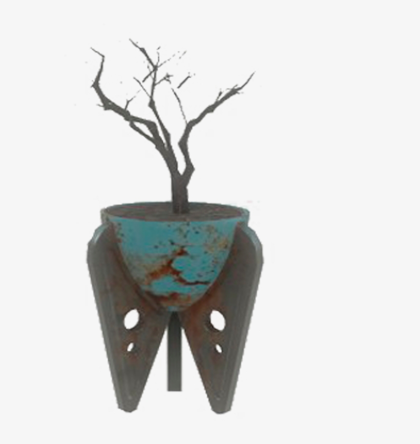 Fo4 Blue Potted Plant4 - Fallout 4, transparent png #4931149
