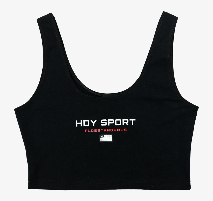 Hdy Sport Cropped Tank Black - Undershirt, transparent png #4931292