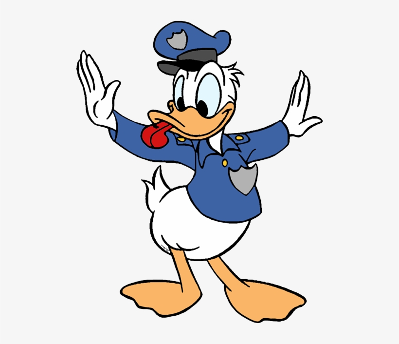 New Policeman Donald Conducting Traffic - Policeman Donald, transparent png #4931363