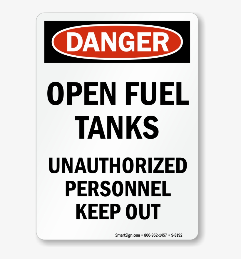 Fishers Fuel Tank - Danger Razor Wire Signs, transparent png #4931422