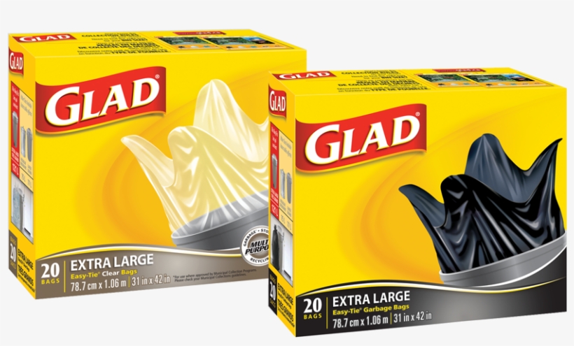 Glad® Multipurpose Garbage Bags 31" X 42" Black 20, transparent png #4933117