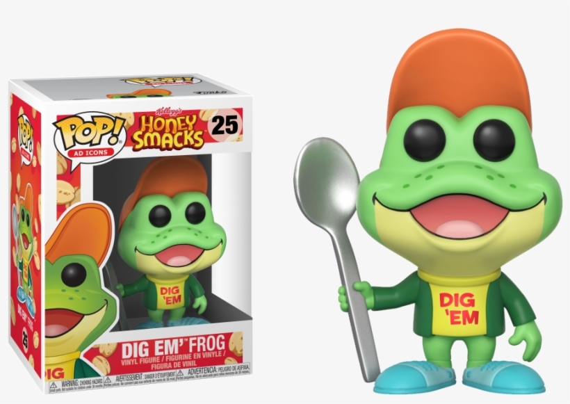 Pop Figure Ad Icons Honey Smacks Dig Em Frog - Dig Em Frog Funko, transparent png #4935359