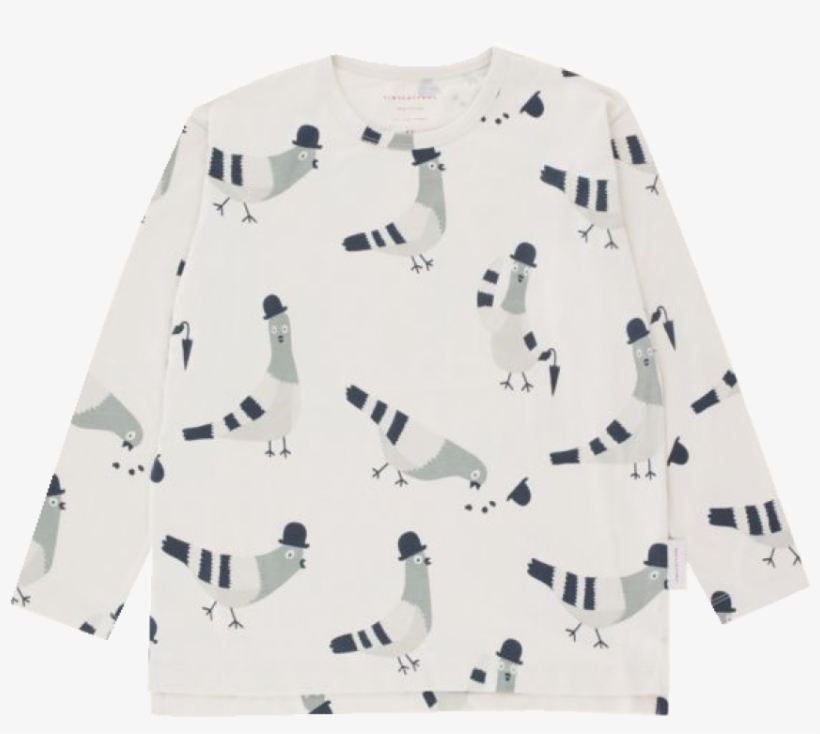 Tiny Cottons Ls Relaxed Tee Pigeons - Pigeon Tiny Cottons, transparent png #4936055