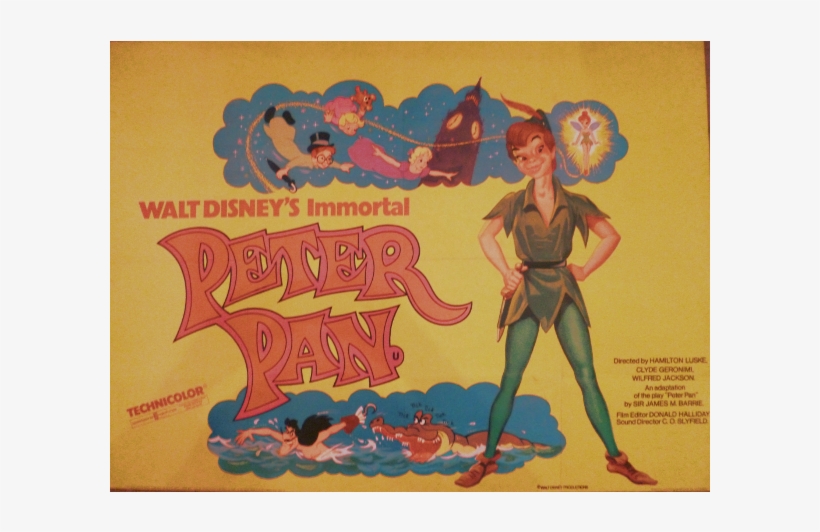 Peter Pan Original Movie Poster - Peter Pan, transparent png #4936603