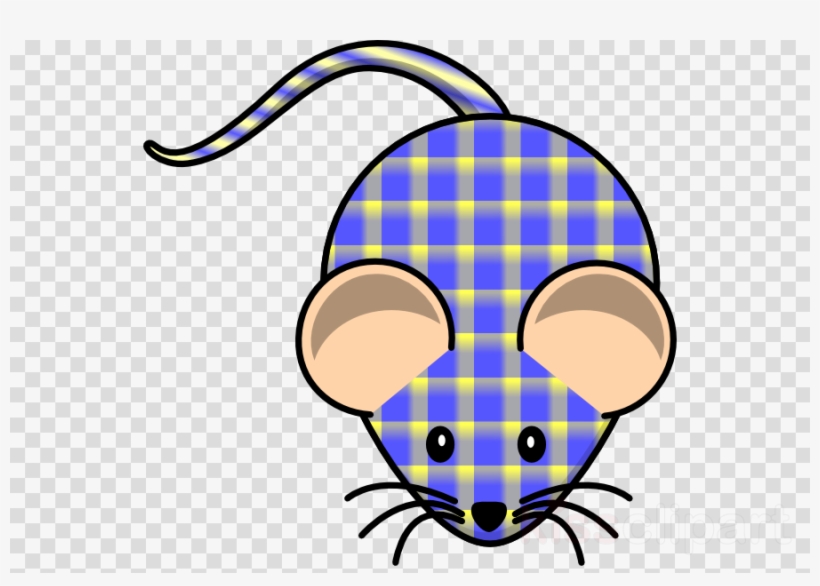 Mickey Mouse Transparent Download Clip Art Clipart - 3drose Mug 80244 1 Blue And Yellow Plaid Mouse Ceramic, transparent png #4936836