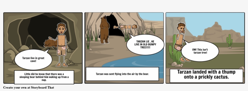 Tarzan's Painful Lie - Cartoon, transparent png #4937772