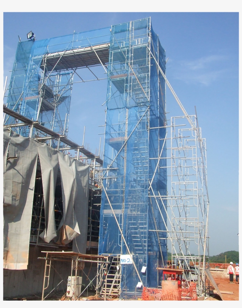 Metal Scaffolding - Construction - Scaffolding, transparent png #4937929