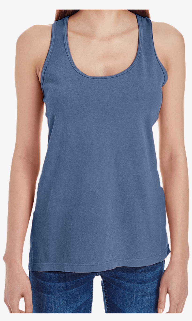 Comfort Colors Ladies Racerback Tank *personalize It - Womens Comfort Colors Tank, transparent png #4938665