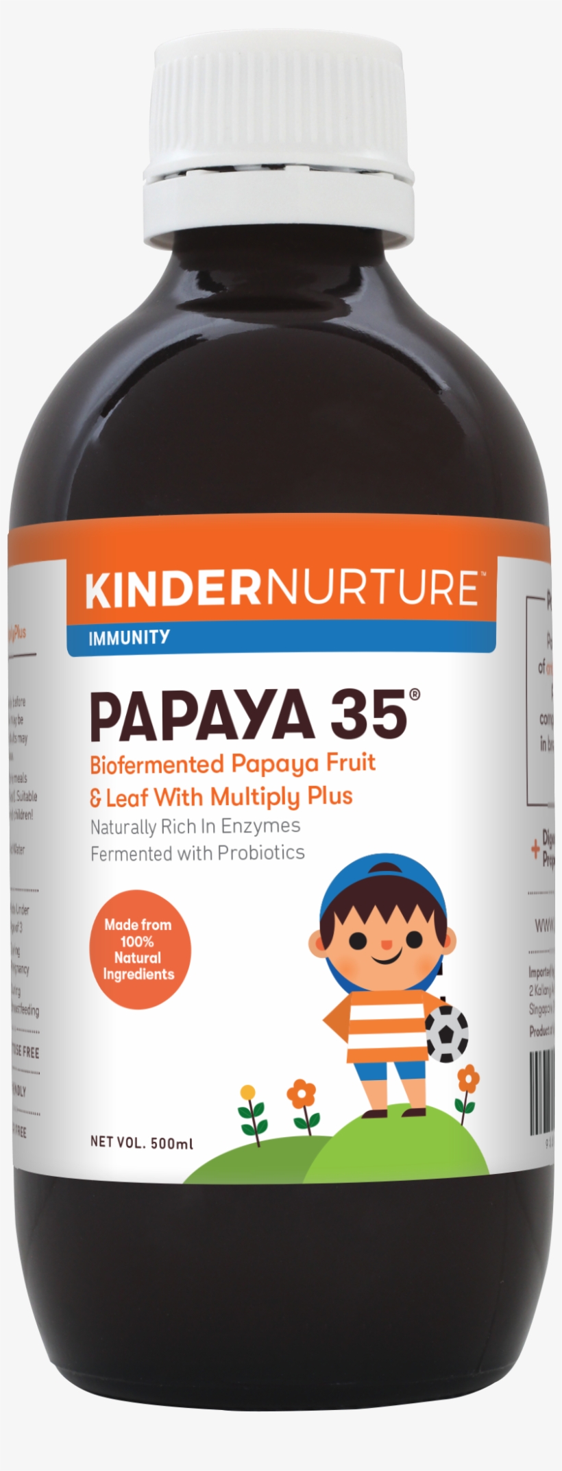 Kindernurture Bio Fermented Papaya 35 Fruit & Leaf, - Nurture Kids, transparent png #4939748