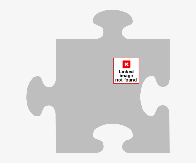 Puzzle Piece Grey Png, transparent png #4940281