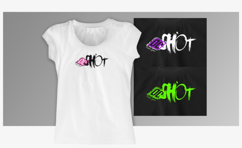 T-shirt Woman Shot Race Gear Logo Typography - Graphic Design, transparent png #4940728