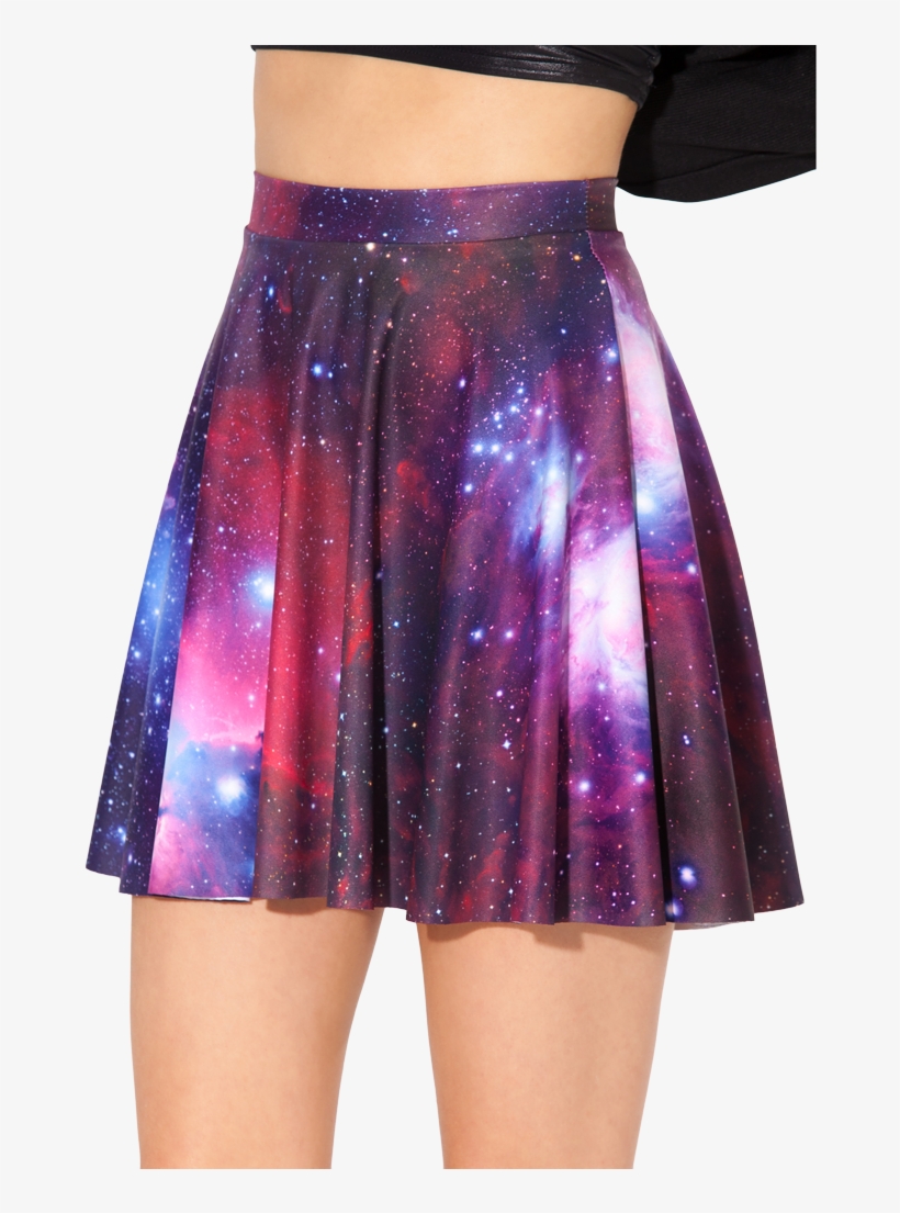 Galaxypurpleskirt 5-web Skater Skirts, Women's Skirts, - Galaxy Skirts, transparent png #4940836