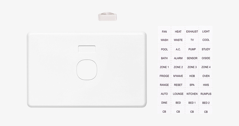 Switch Grid Plate And Cover, 1 Gang, Less Mechanism, - Clipsal C2025i, transparent png #4941127