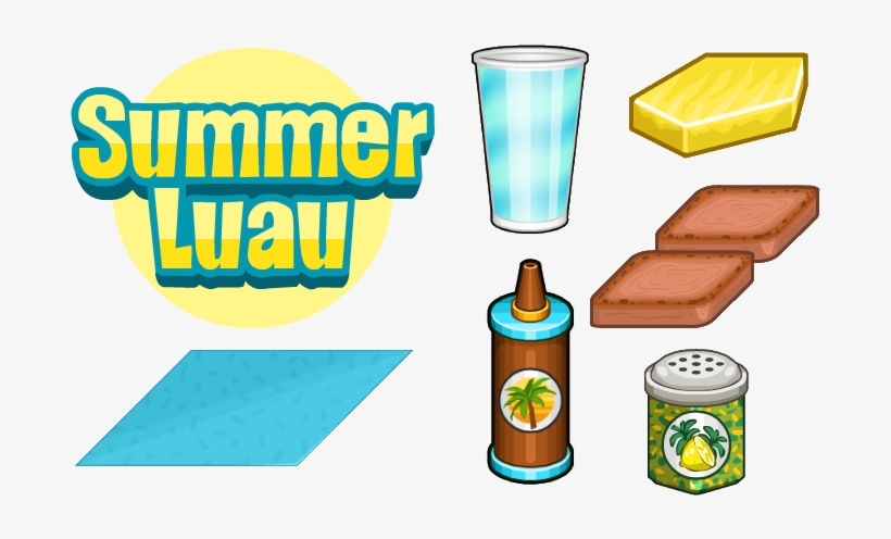 Summer Luau Ingredients Sushiria - Papa's Sushiria Summer Luau, transparent png #4942306