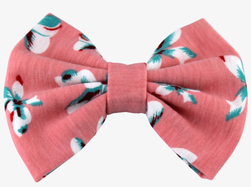 Coral Luau Bow Tie - Jersey, transparent png #4943017