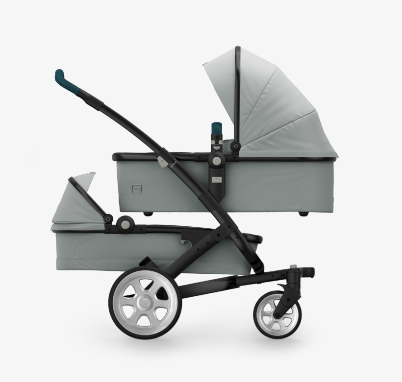 Joolz-geo² Twin Cot Bassinet Silver Ch Black W Silver - Joolz Geo 2 Tailor, transparent png #4943375