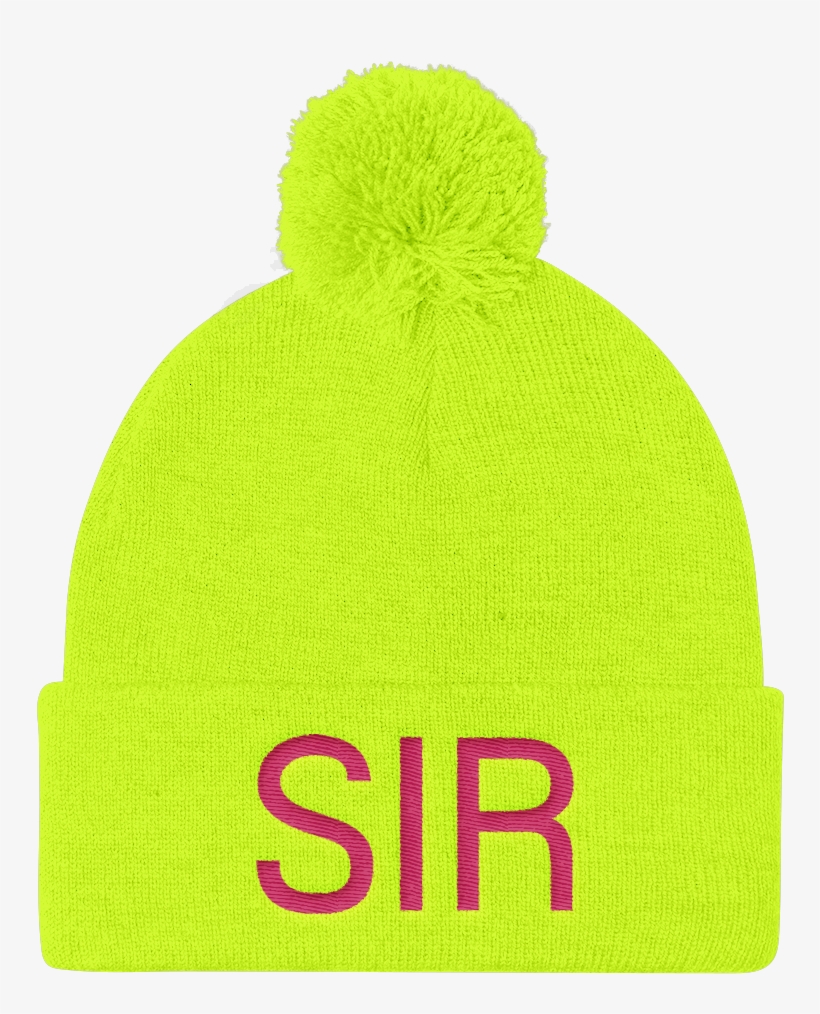 A Pom Pom Knit Cap - Knit Cap, transparent png #4943570