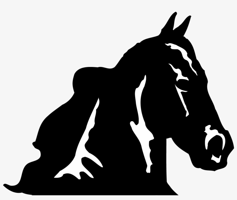 Horse Head Png Clipart - Caras De Caballos En Blanco Y Negro, transparent png #4943969