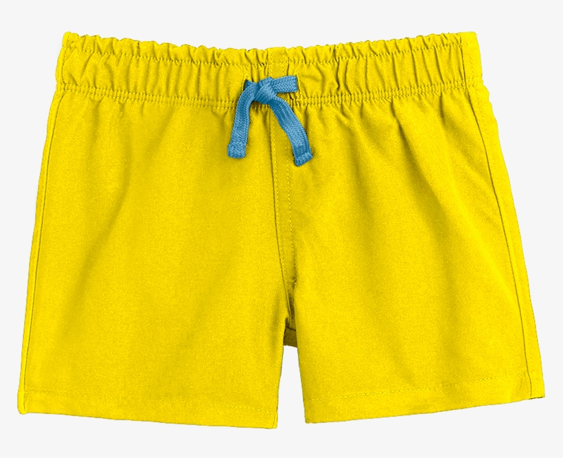 Child Wearing The Baby Swim Trunk In Baby Size 0-6 - Yellow Swim Trunks Png, transparent png #4944194