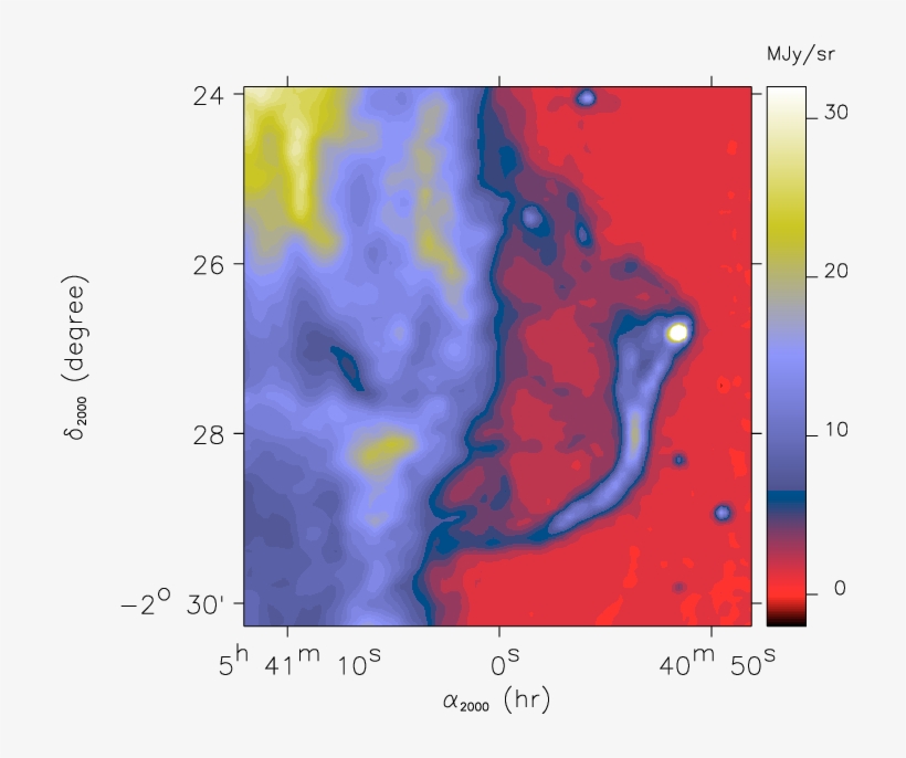 Isocam Map Of The Horsehead Nebula In The Lw2 Filter - Centimetre, transparent png #4944245