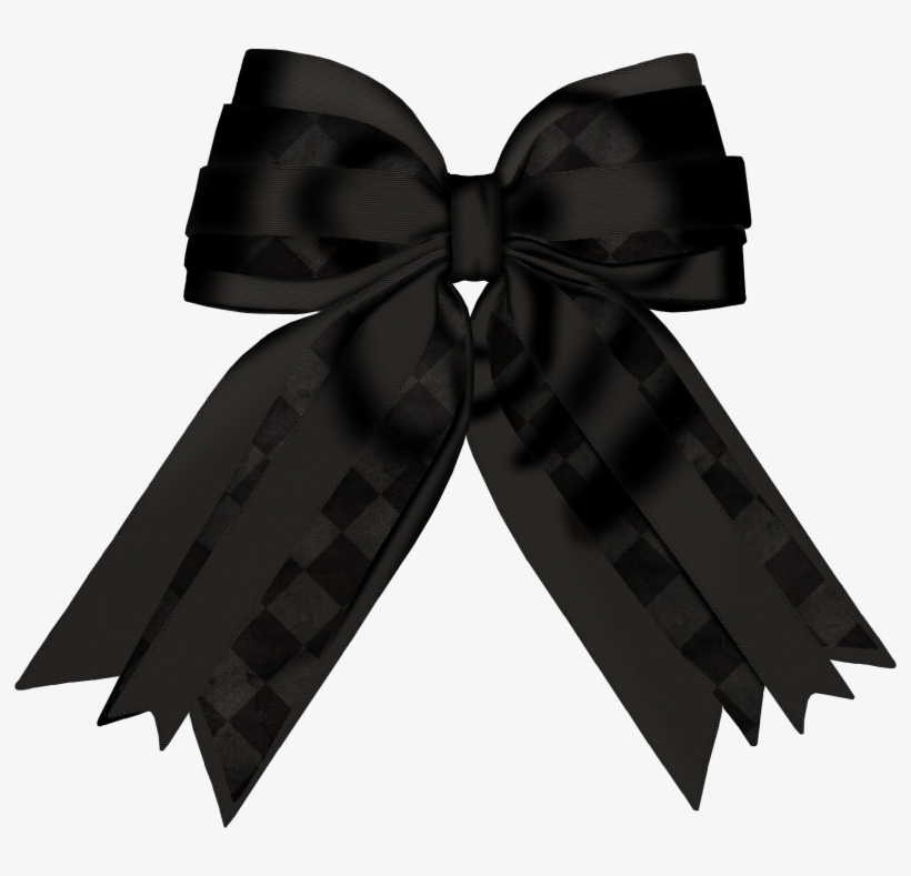 Image Freeuse Clip Tie - Black Bow Ribbon Clipart, transparent png #4944298