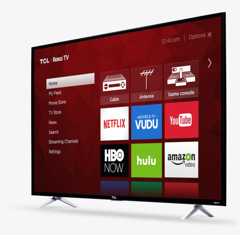 Tcl 55" Class 4k Ultra Hd Roku Smart Led Tv (55s405) - 65 Tcl Roku Tv, transparent png #4944673