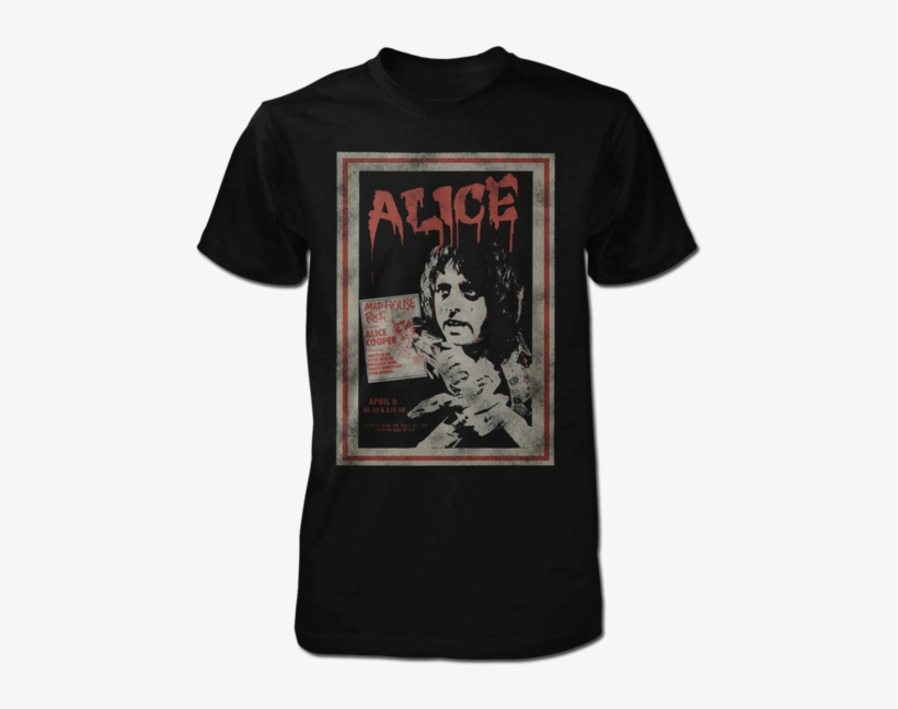 Alice Cooper Vintage Poster T Shirt, transparent png #4946147