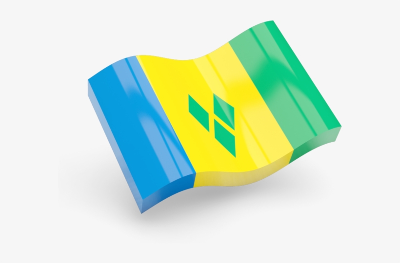 Zoom - St Vincent And Grenadines Flag Icon, transparent png #4946272