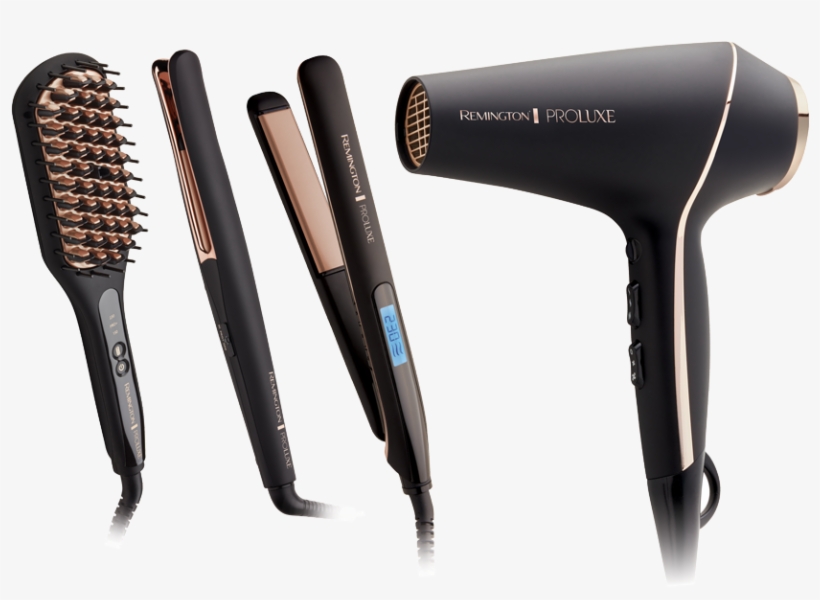 Hair Dryer - Remington Proluxe Salon Ionic Hair Straightener, transparent png #4946975
