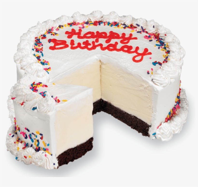 Birthday Cake Round - Bolo De Sorvete Cold Stone, transparent png #4947252
