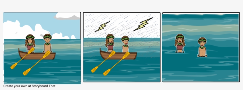 The Tale Of The Shipwrecked Lovers - Illustration, transparent png #4947363