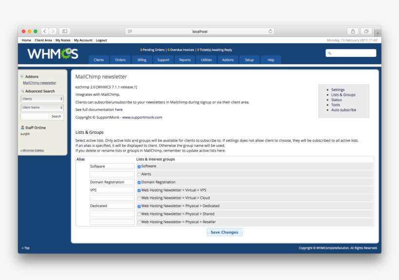 Clients Can Subscribe/unsubscribe To Your Newsletters - Whmcs, transparent png #4948561