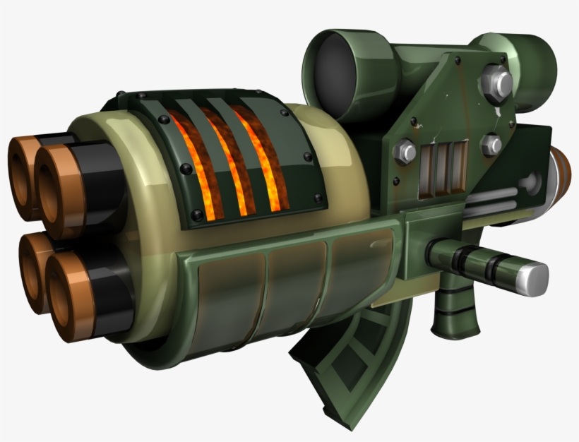 Megarocket Cannon Render - Ratchet And Clank 2 Weapon Real, transparent png #4949236