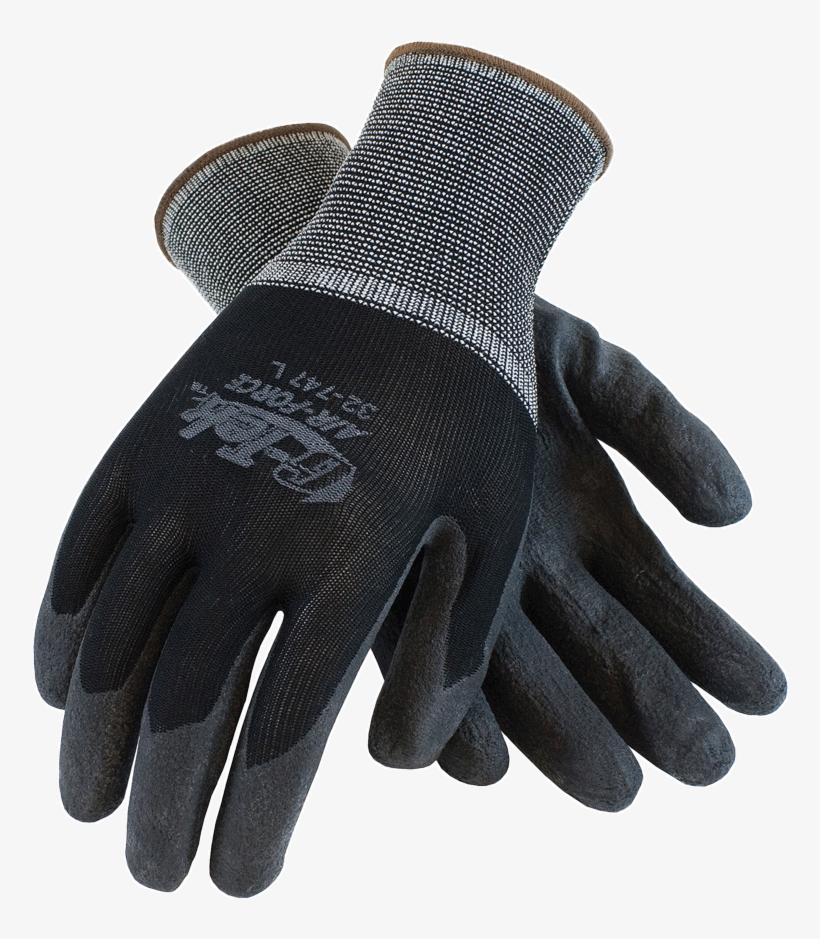 32 747 Seamless Knit Nylon Glove With Air Infused Pvc - Airforce 3 Pack G-tek Air Forcetm 32-747 Knit Nylon, transparent png #4949295