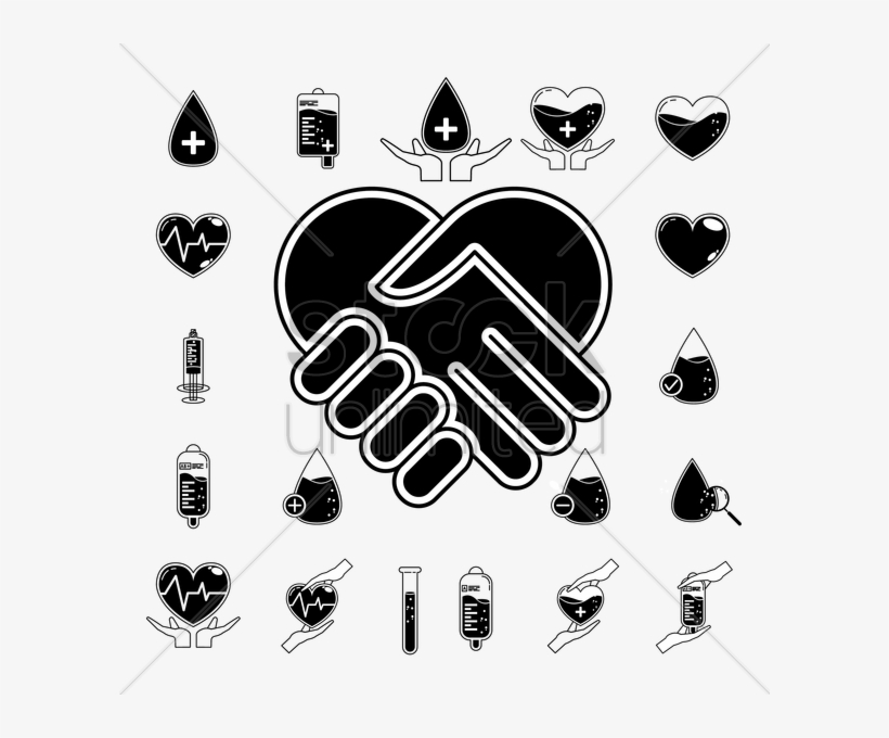Heart Handshake Clipart Heart Handshake - Hand Shake Heart Logos, transparent png #4949421