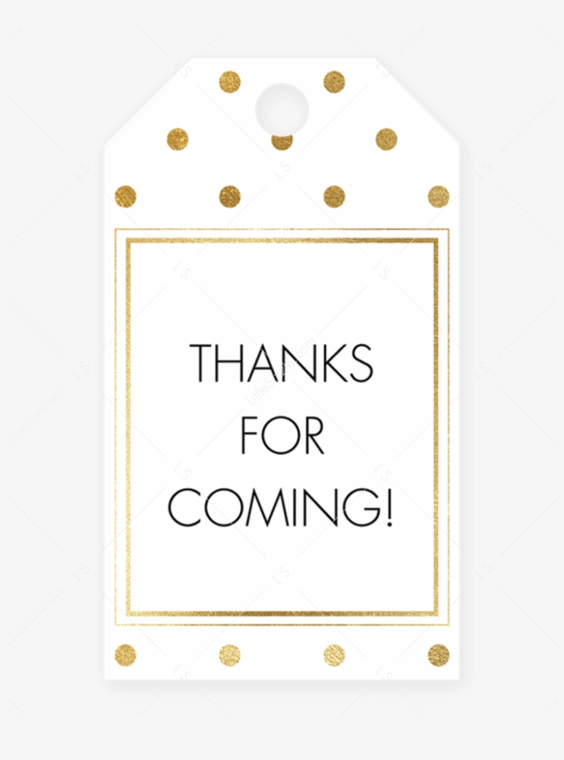 Gold Polka Dots Favor Tag Template By Littlesizzle - Gold, transparent png #4950774