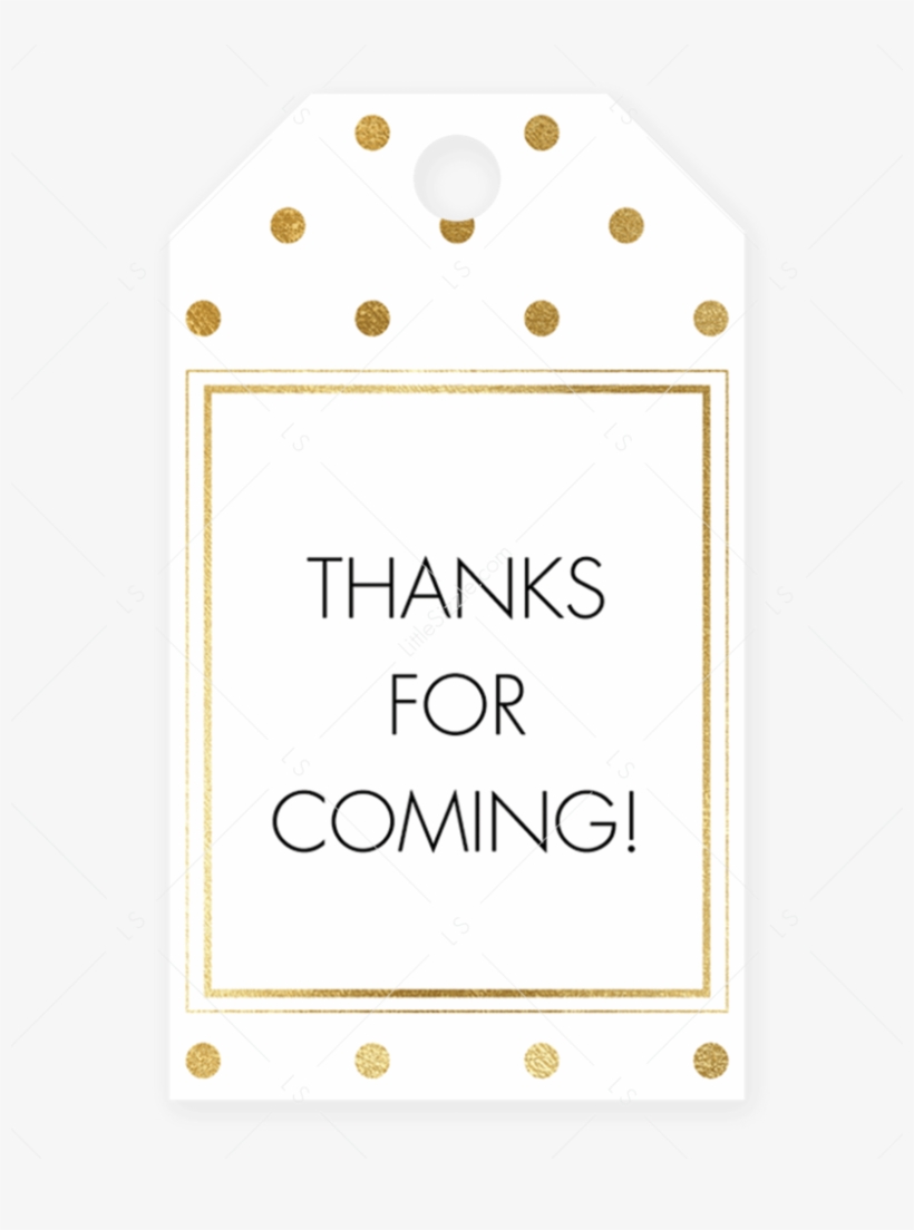 Gold Polka Dots Favor Tag Template By Littlesizzle - Gold, transparent png #4950774