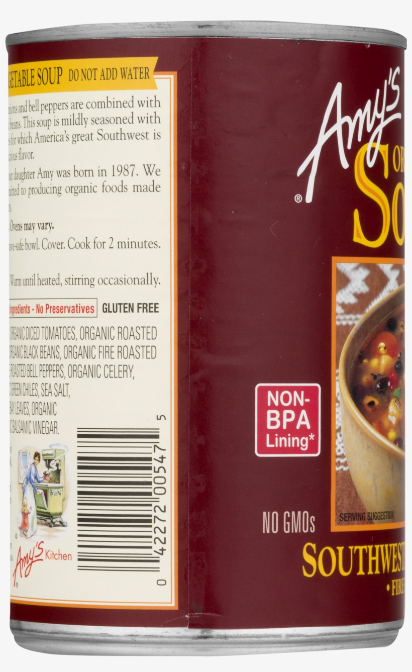 Previous - Amy's - Organic Soup Split Pea - 14.1 Oz., transparent png #4951655