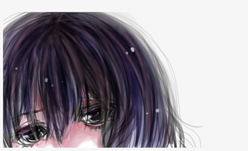 Sad Anime Eyes - Lace Wig, transparent png #4951985