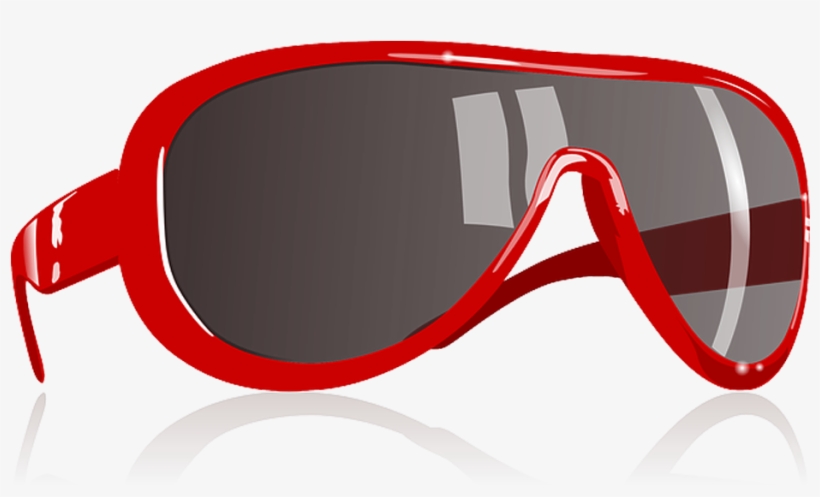 Oculos Oakley Png - Red Sun Glasses Clipart, transparent png #4952465