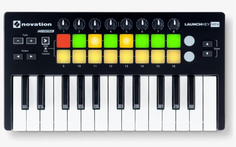 Save $26 - Novation Launchkey Mini Mk2 Midi Controller Keyboard, transparent png #4952535