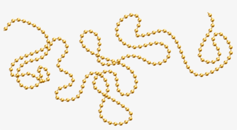Free Png Gold Beads Decoration Png Images Transparent - Necklace, transparent png #4953069
