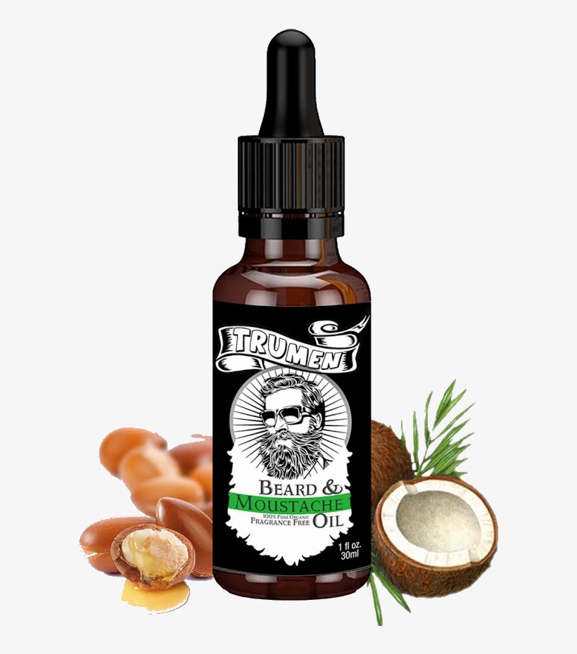 Beard & Moustache Oil By Trumen - Trumen Beard Growth Oil, transparent png #4954262