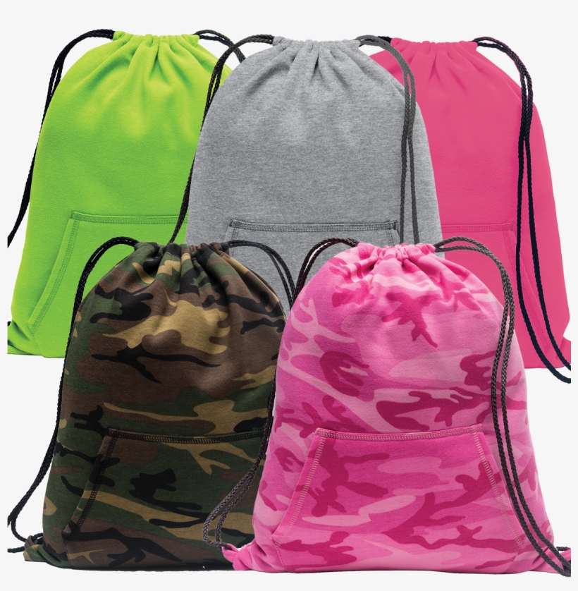 Embroidered Car Sweatshirt Cinch Sack - Port Company Bg614 - Core Fleece Sweatshirt Cinch Pack, transparent png #4954635