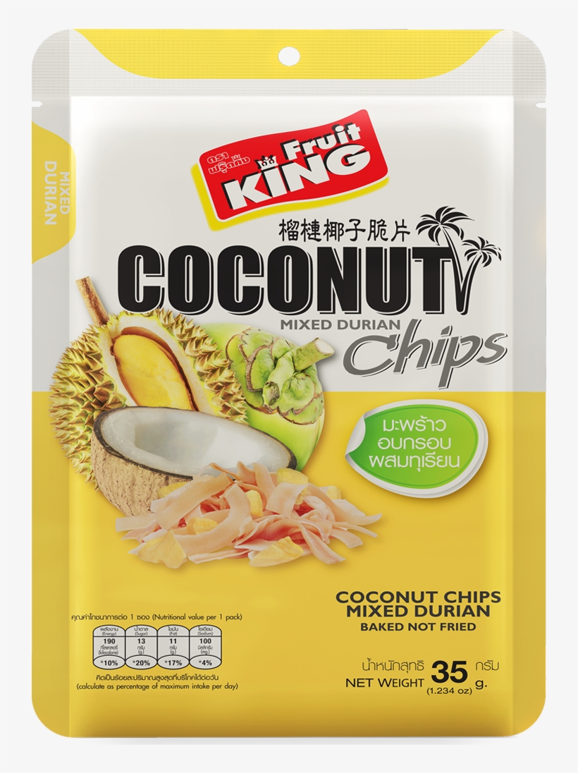 Quick View - Fruitking Dried Durian, 180g., transparent png #4954937